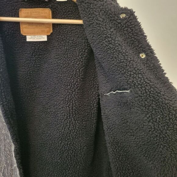 LEVIS LONG SHERPA TRUCKER JACKET - Picture 8 of 11